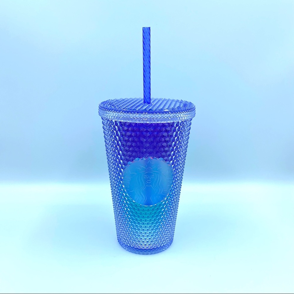 Starbucks Summer Purple Blue Ombré Studded Tumbler - Picture 1 of 5